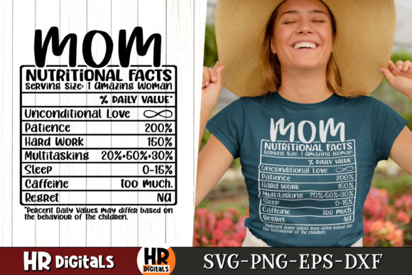 Funny Mom Nutritional Facts SVG Review