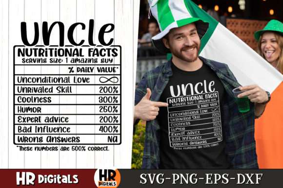 Funny Uncle Nutritional Facts SVG Review